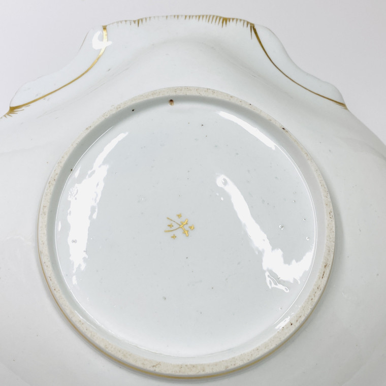 Tournai - Pair of compotes in the shape of a shell - Eighteenth century