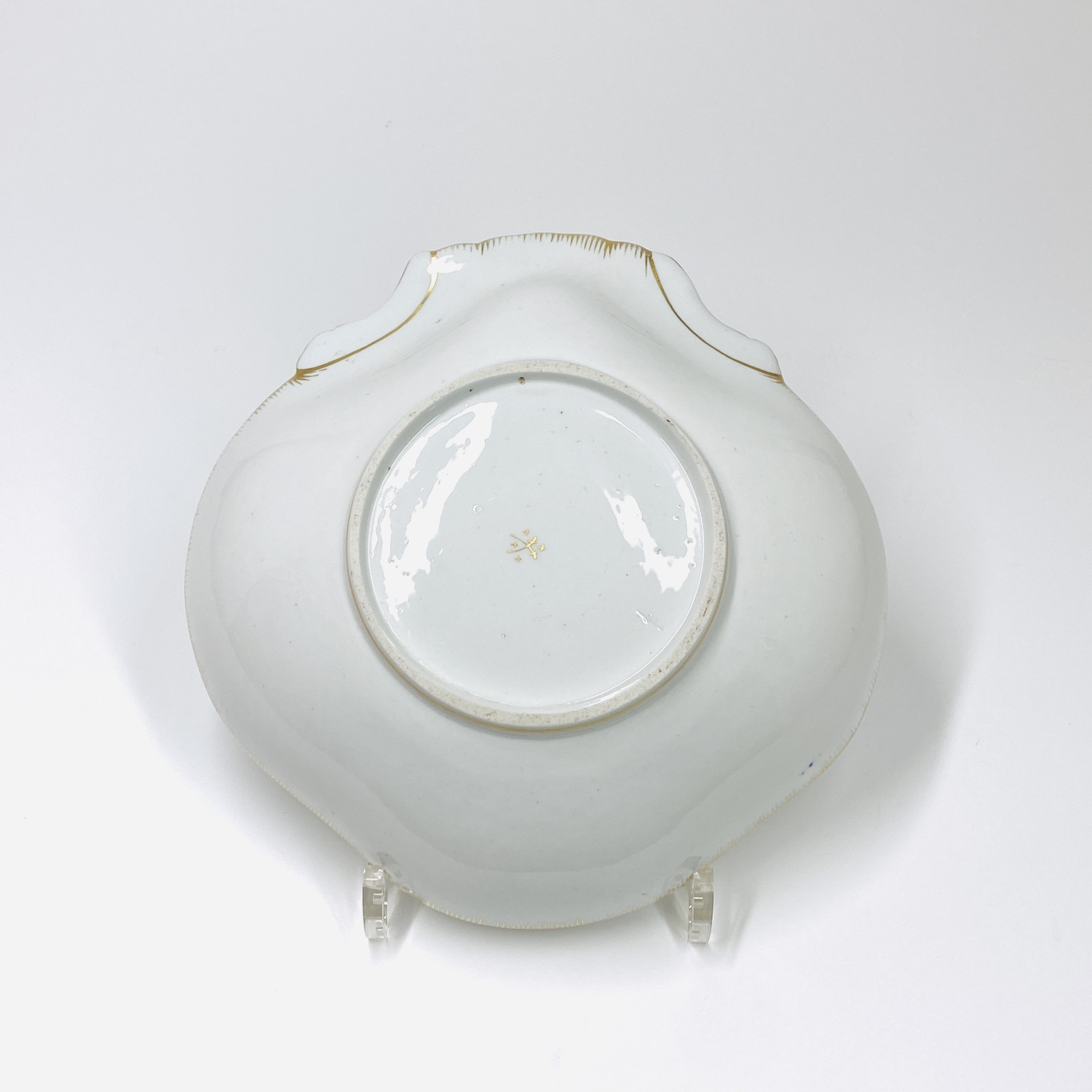 Tournai - Pair of compotes in the shape of a shell - Eighteenth century