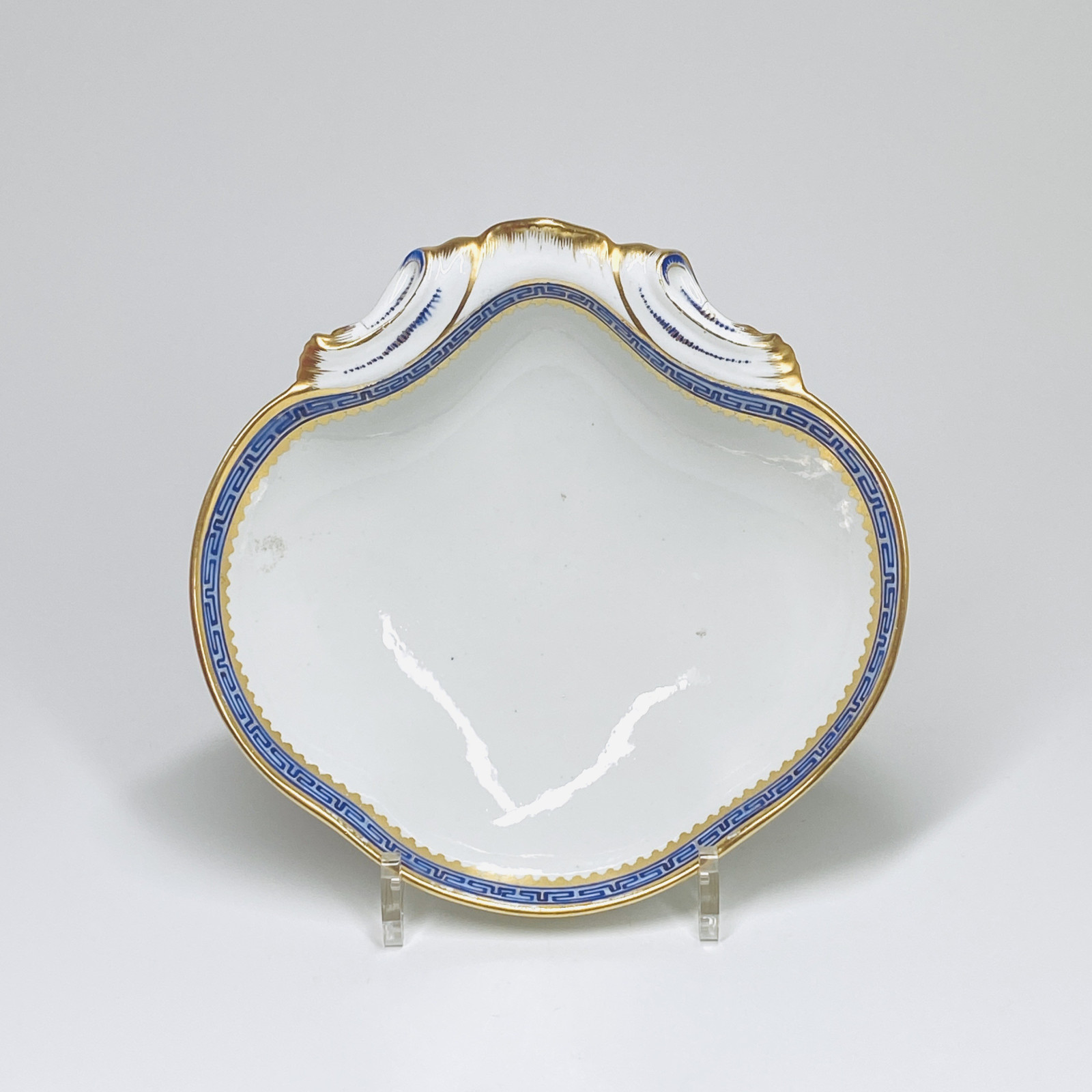 Tournai - Pair of compotes in the shape of a shell - Eighteenth century