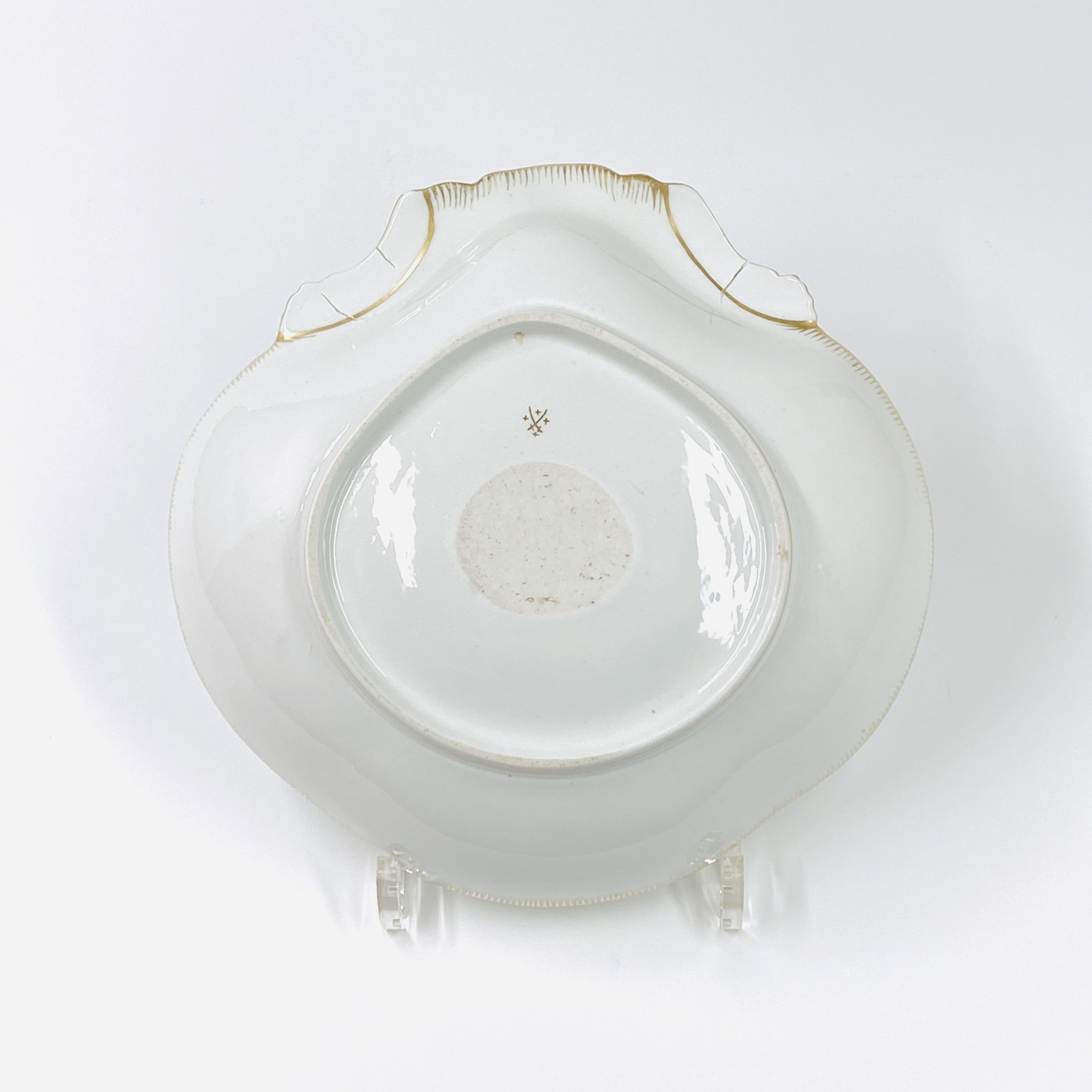 Tournai - Pair of compotes in the shape of a shell - Eighteenth century