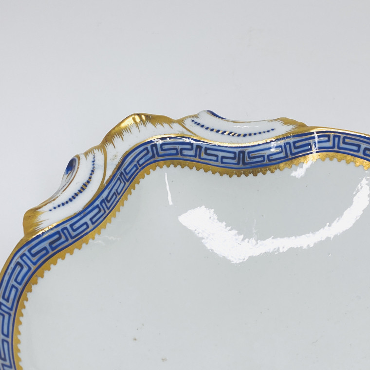 Tournai - Pair of compotes in the shape of a shell - Eighteenth century