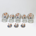 Garniture en porcelaine du Japon à décor Imari - Arita - Début du XVIIIe siècle