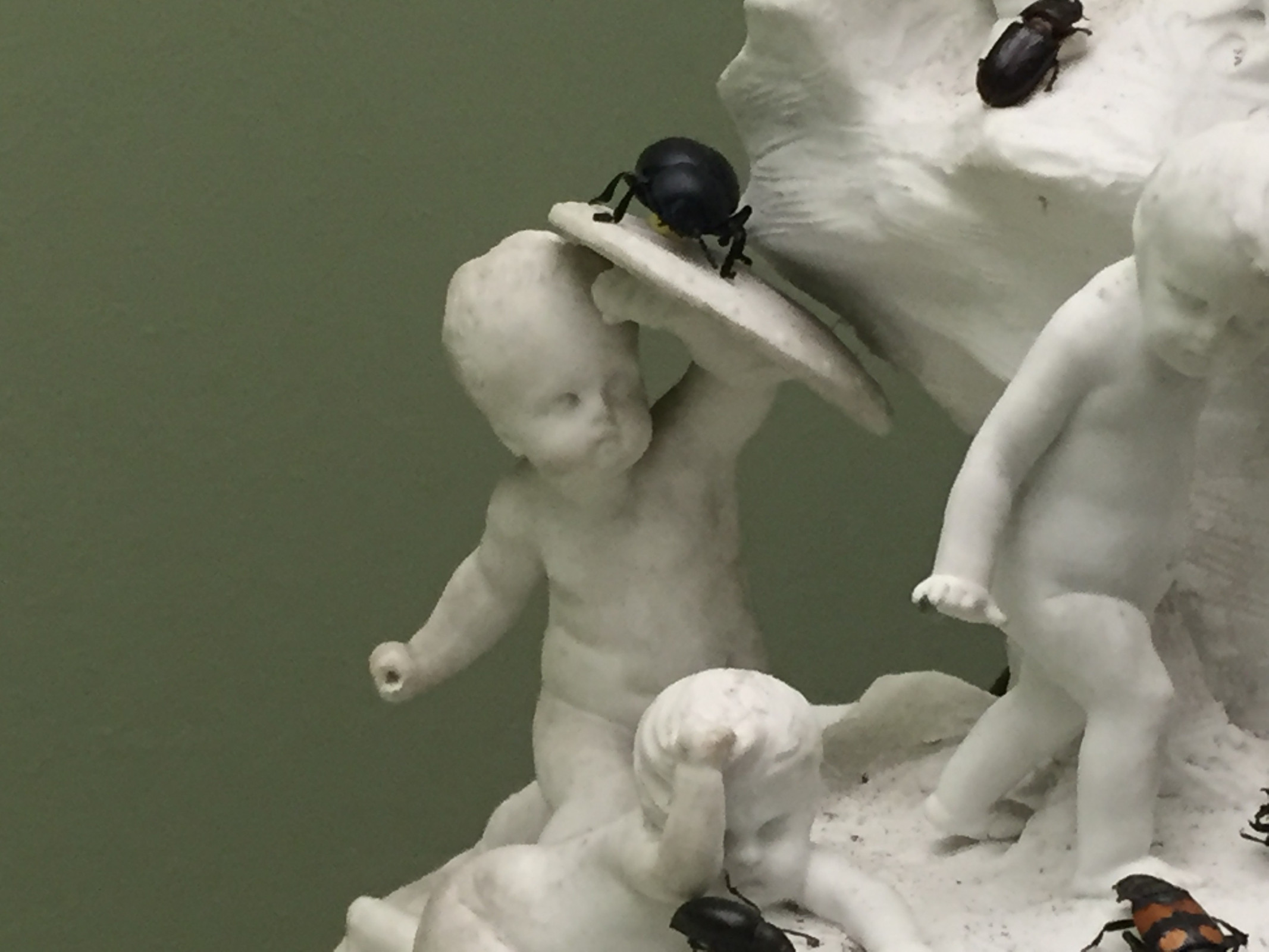 Pair of terracotta statuettes "Children Natural History» by Boizot.