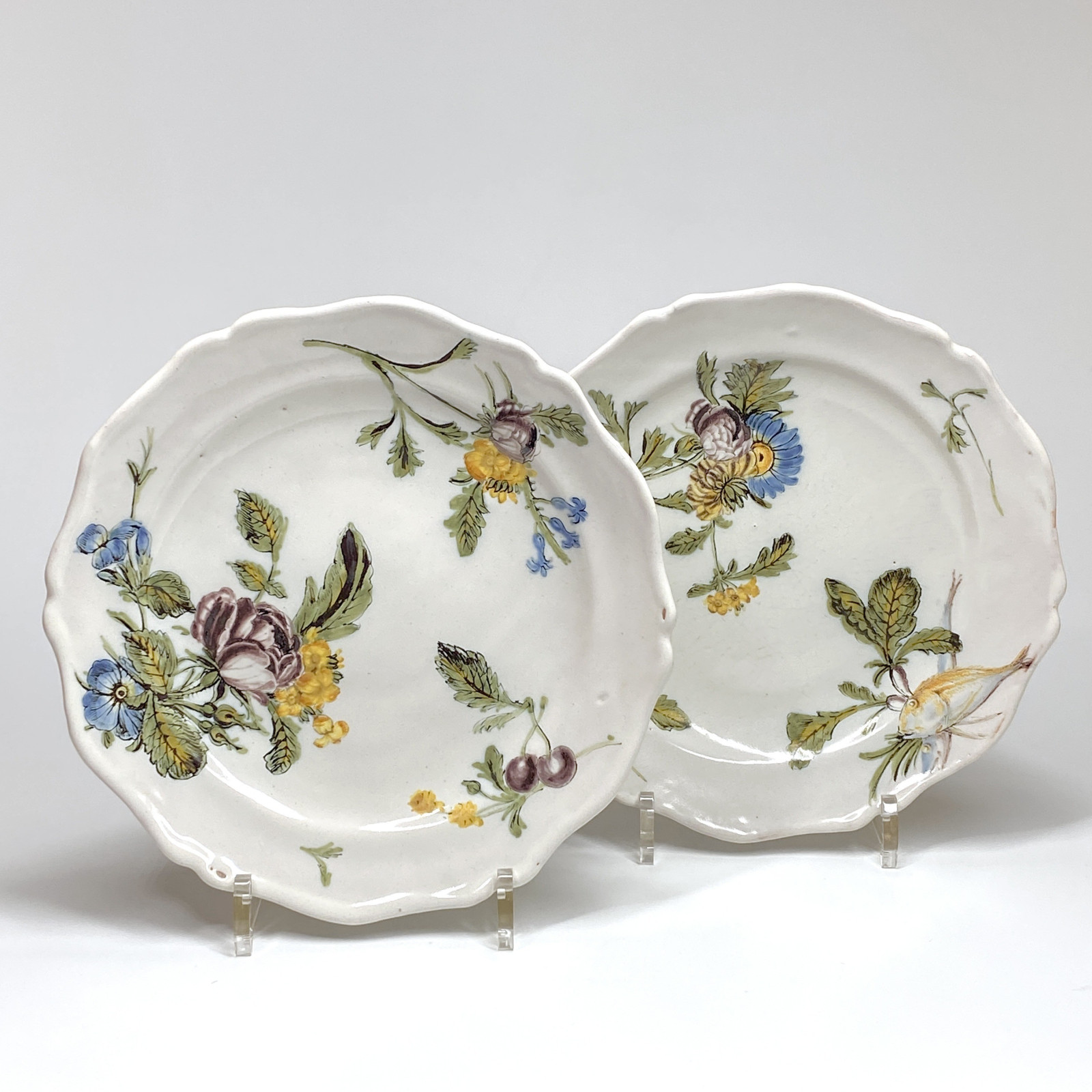 Marseille (Fauchier) - Paire d’assiettes - XVIIIe siècle