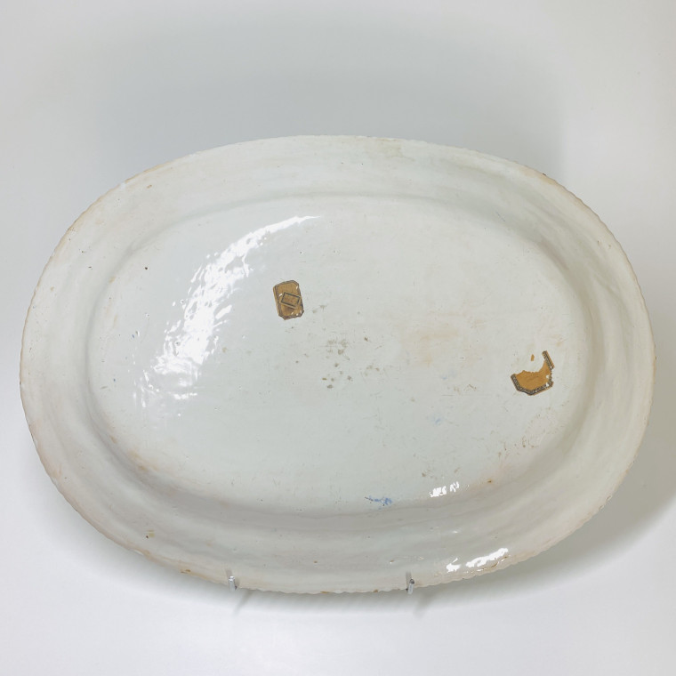 Montpellier, Manufacture royale - Grand plat ovale - XVIIIe siècle