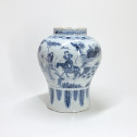 Delft - Deux potiches à décor aux chinois - Fin du XVIIe siècle