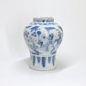 Delft - Deux potiches à décor aux chinois - Fin du XVIIe siècle