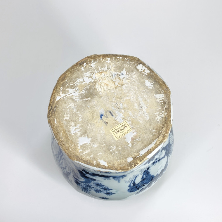 Delft - Deux potiches à décor aux chinois - Fin du XVIIe siècle