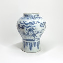 Delft - Deux potiches à décor aux chinois - Fin du XVIIe siècle