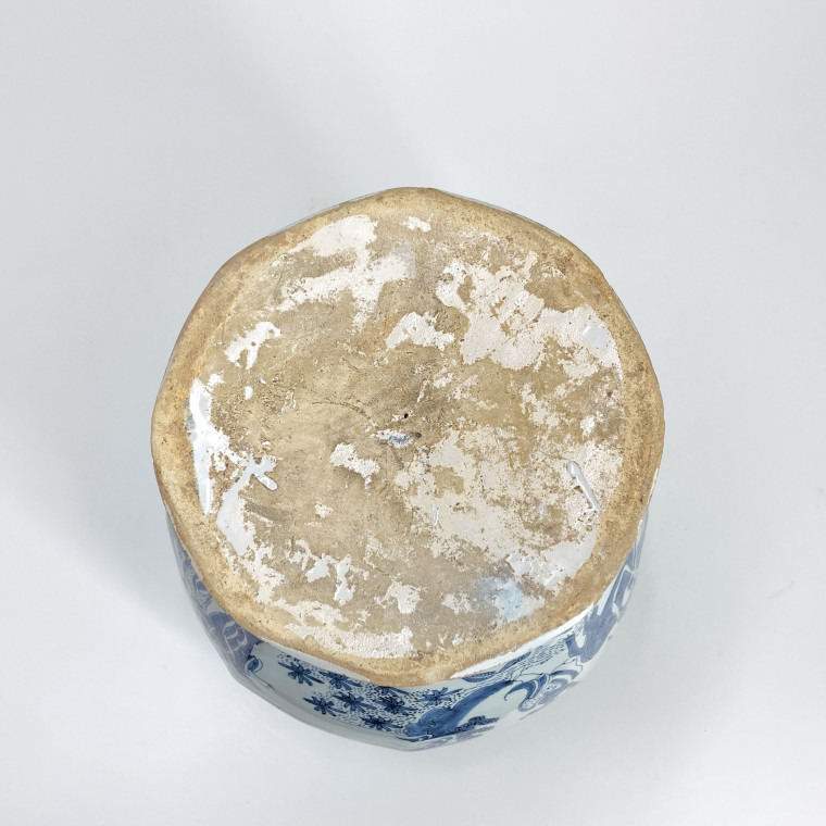 Delft - Deux potiches à décor aux chinois - Fin du XVIIe siècle