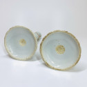 Rare paire de bougeoirs de la compagnie des Indes d’époque Qianlong (1735-1796)