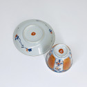 China - Goblet and its saucer with Imari decoration - Eighteenth century