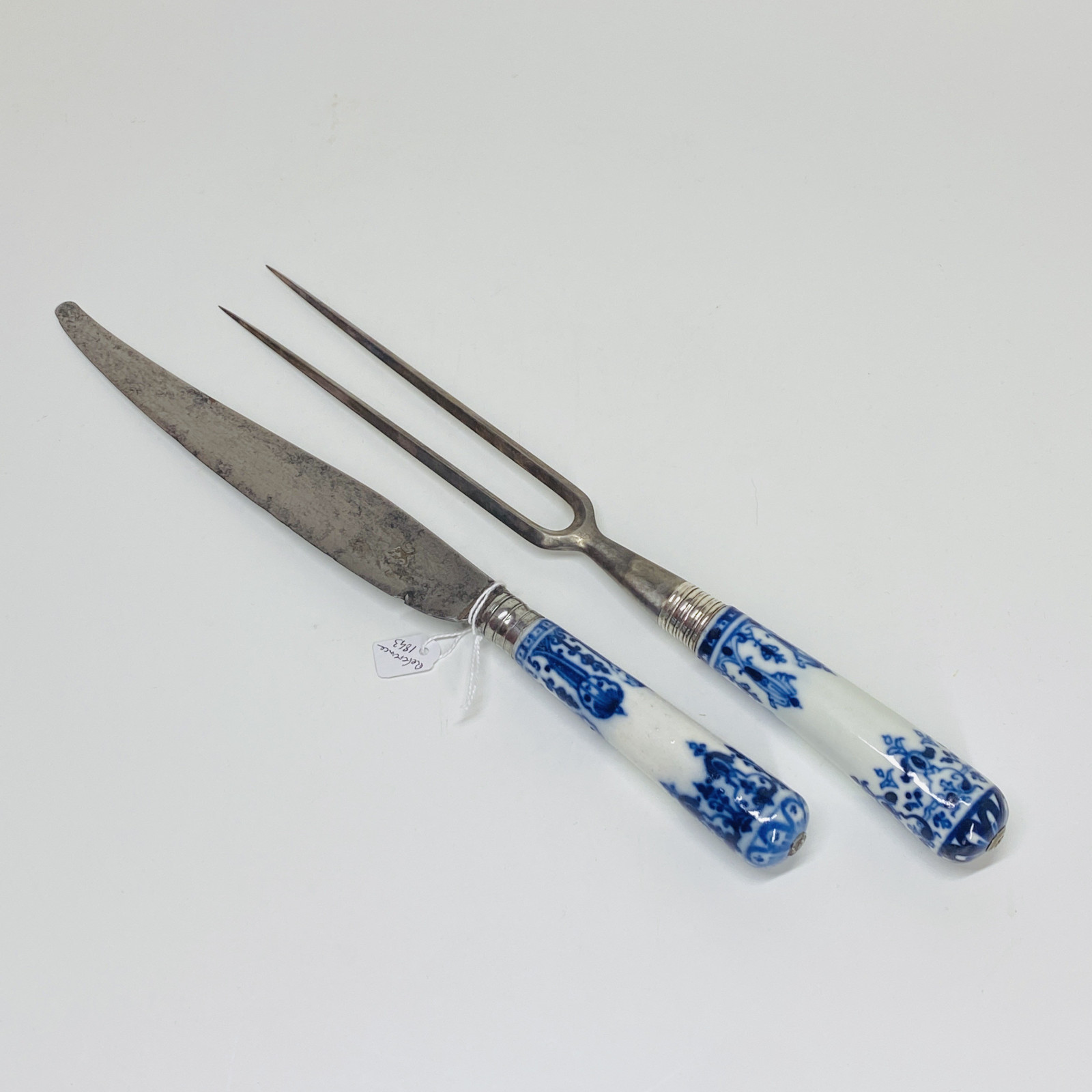Saint-Cloud - Carving knife and fork - early eighteenth century