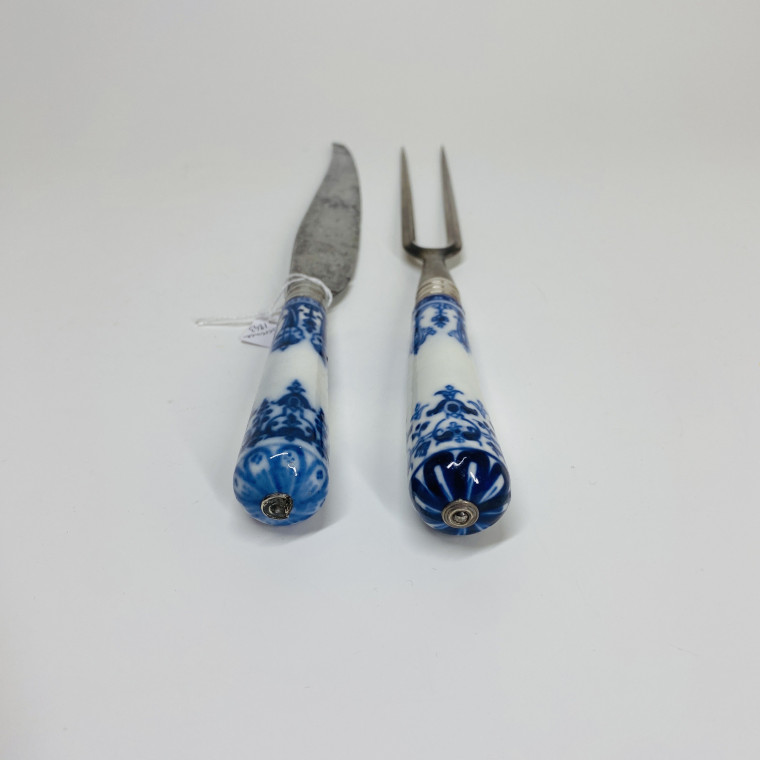 Saint-Cloud - Carving knife and fork - early eighteenth century