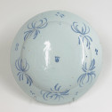 Savone - Large dish with landscape decoration in blue shades - Circa 1700