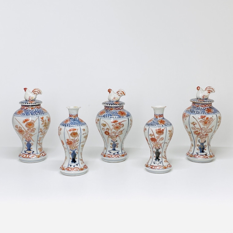 Japanese porcelain trim with Imari decoration - Arita - Early eighteenth century